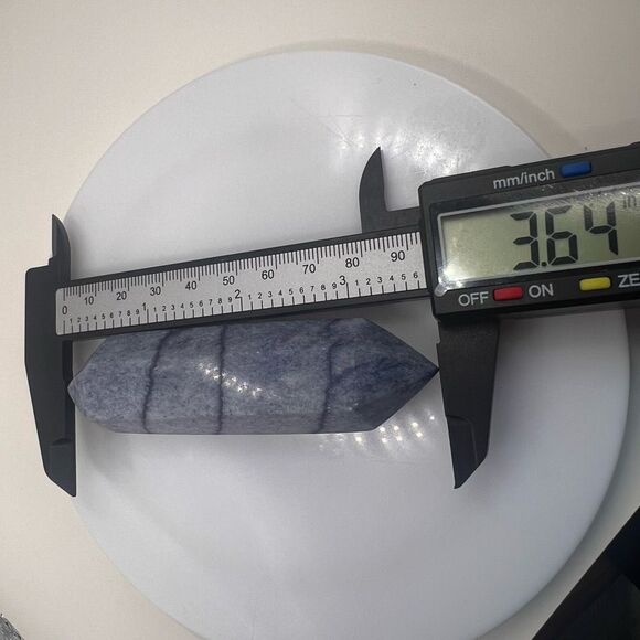 Blue Aventurine Double Terminated Meditation Wand (2) - Picture 9 of 10